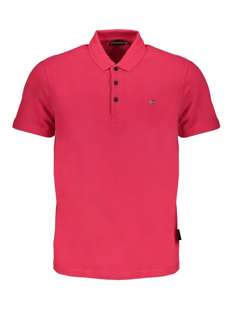 Pink Cotton Polo Shirt