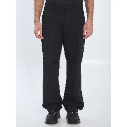 Cotton gabardine trousers