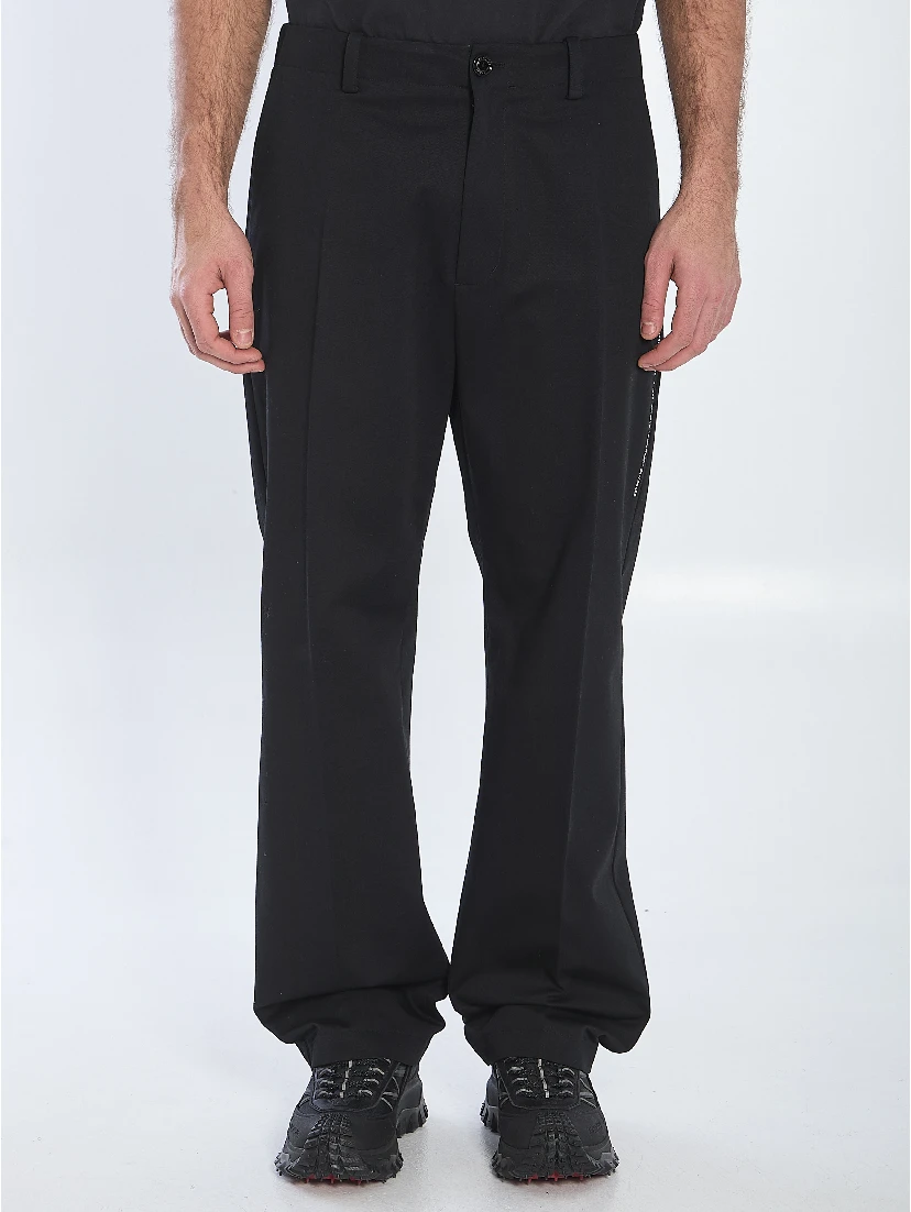 Cotton gabardine trousers