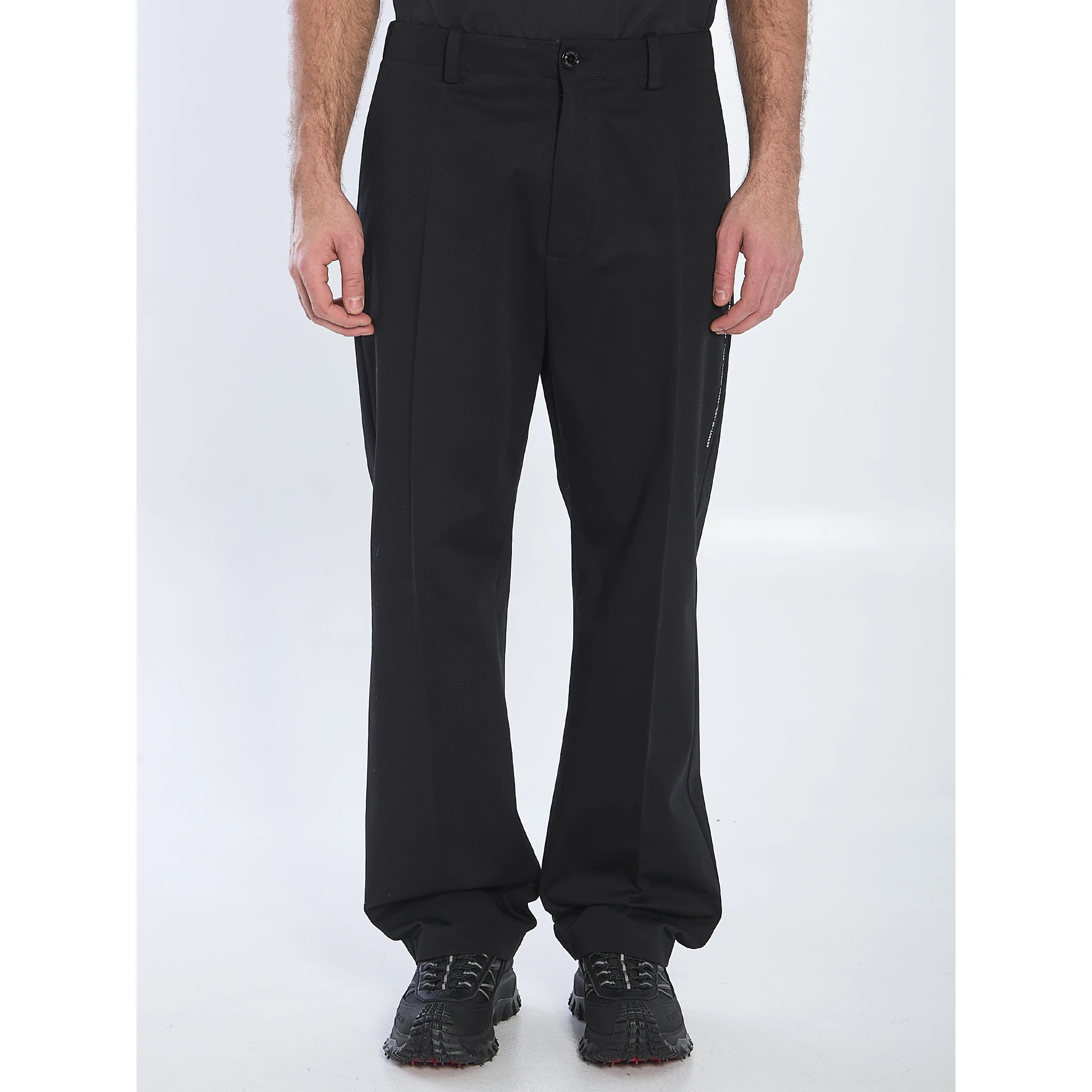 Cotton gabardine trousers