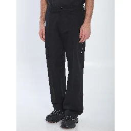Cotton gabardine trousers