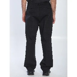 Cotton gabardine trousers