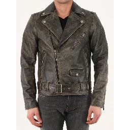 Biker leather jacket