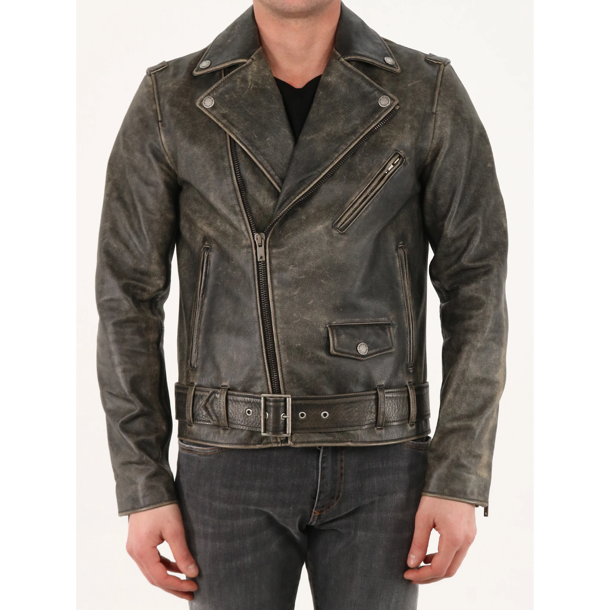 Biker leather jacket