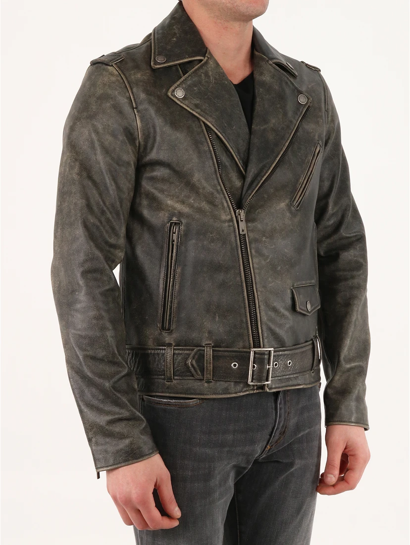 Biker leather jacket