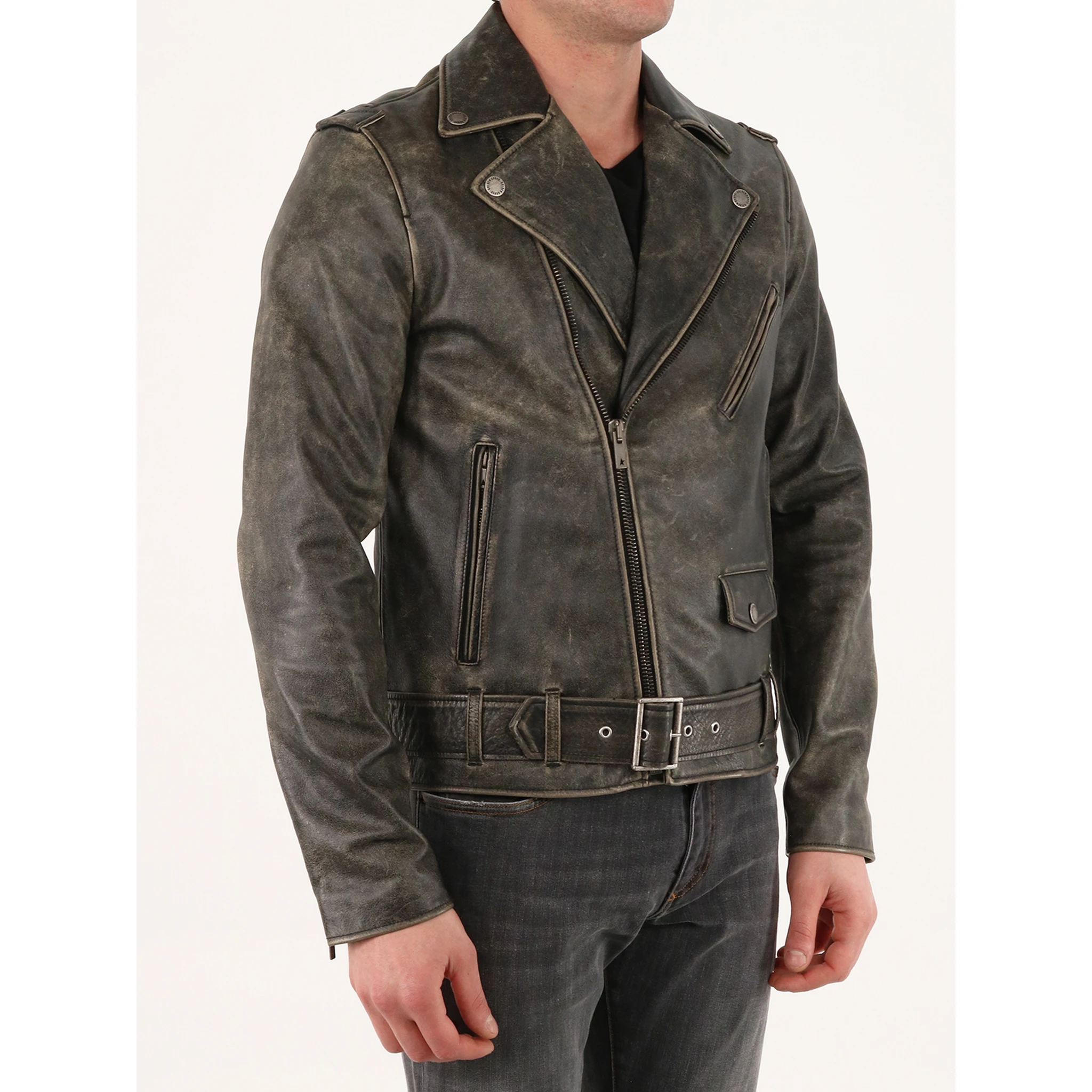 Biker leather jacket
