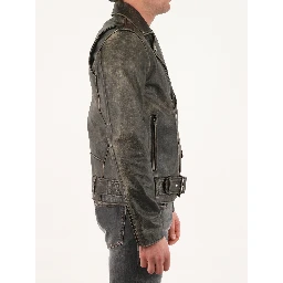 Biker leather jacket