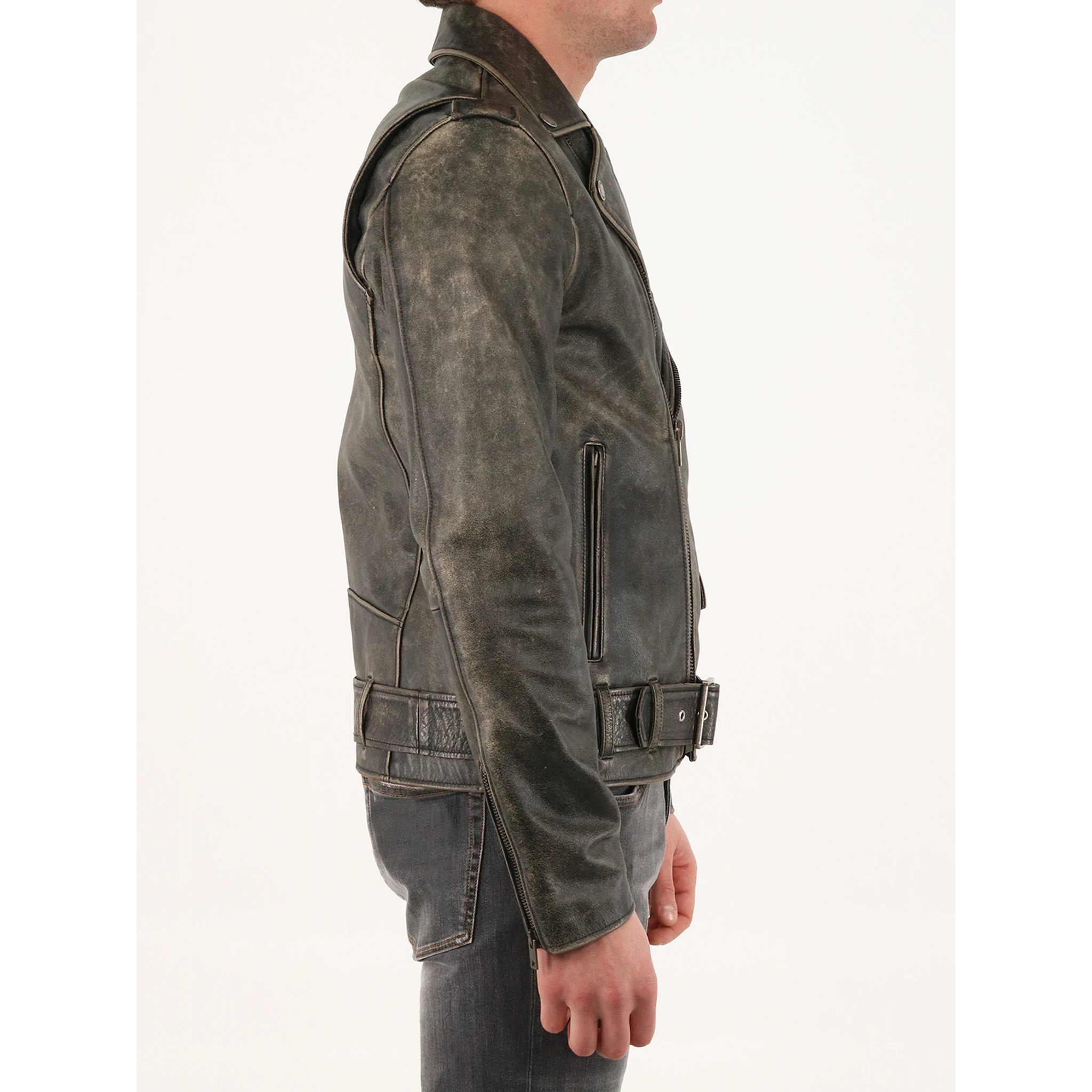 Biker leather jacket