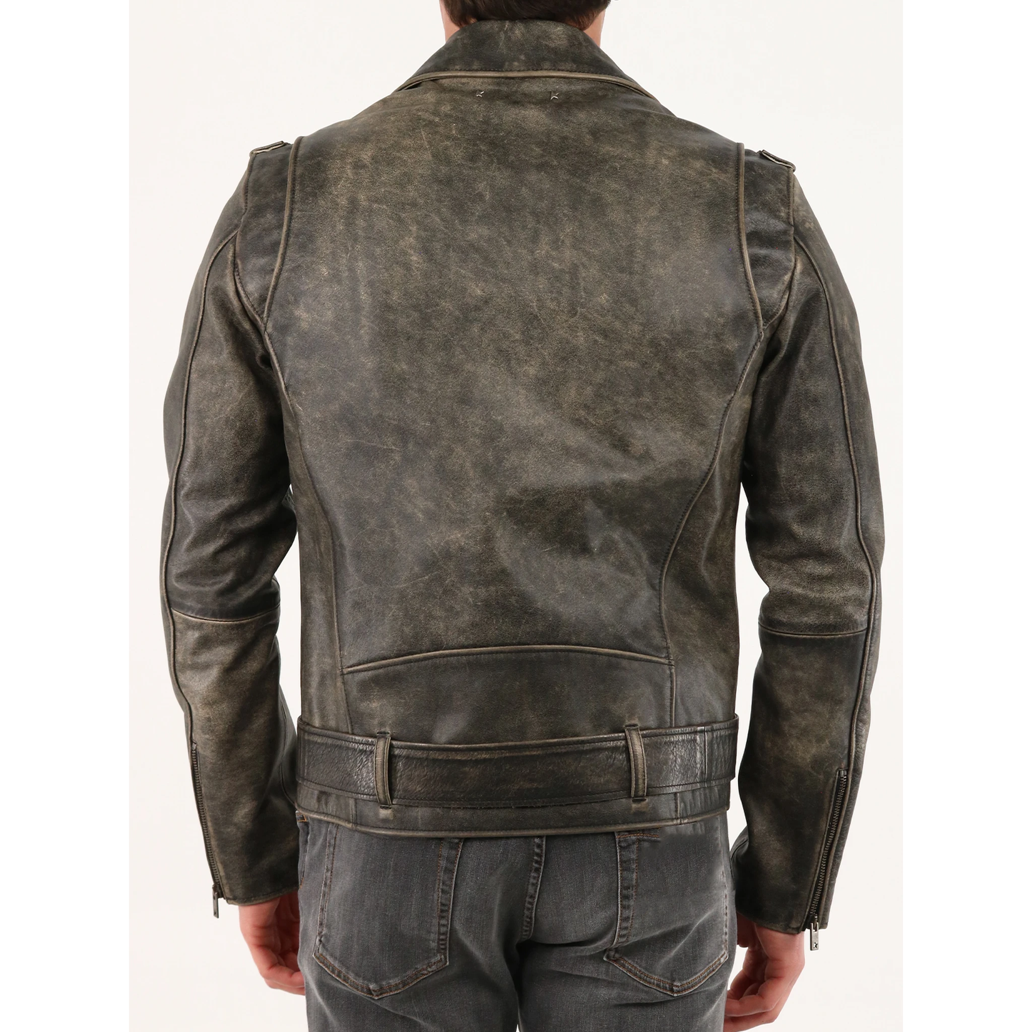 Biker leather jacket
