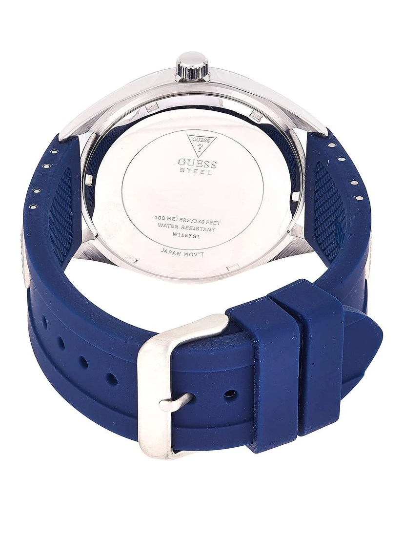 Blue Synthetic Sport Watch