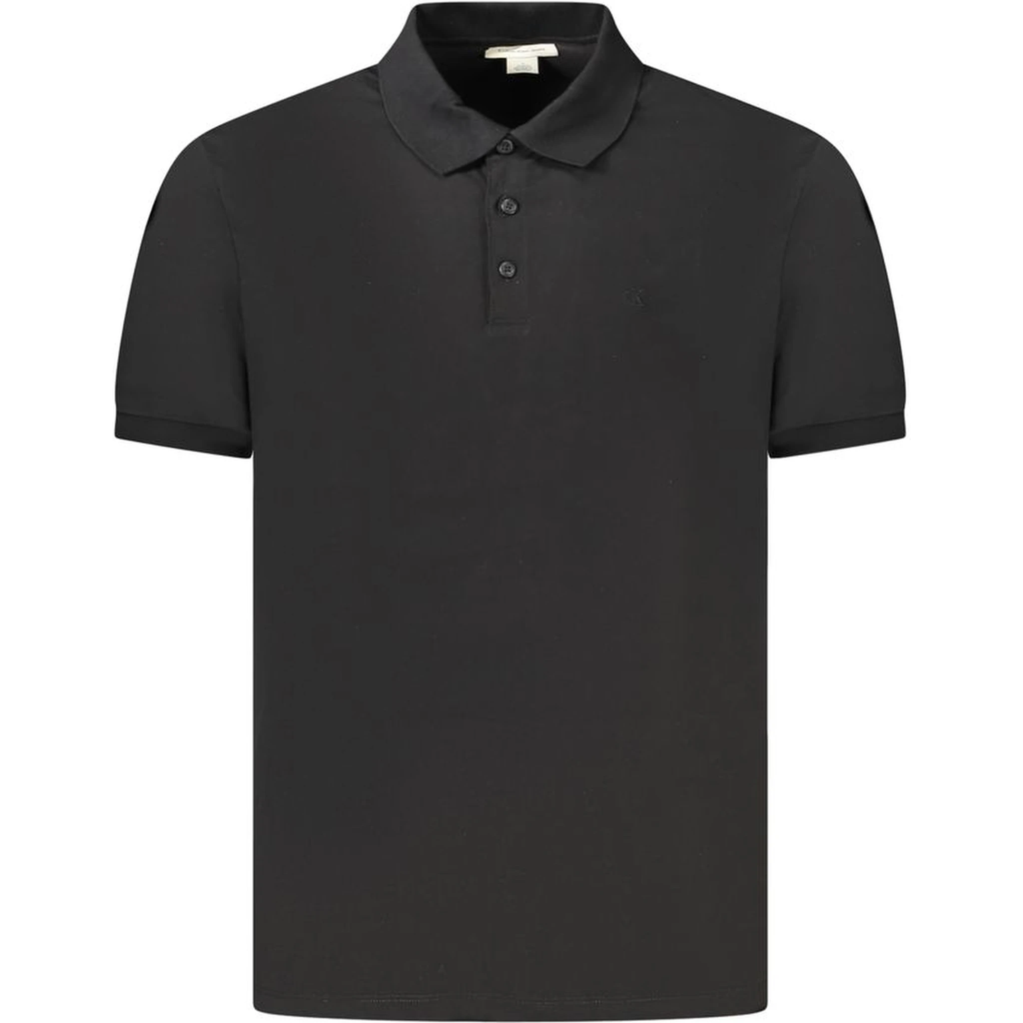 Black Cotton Polo Shirt