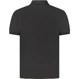 Black Cotton Polo Shirt