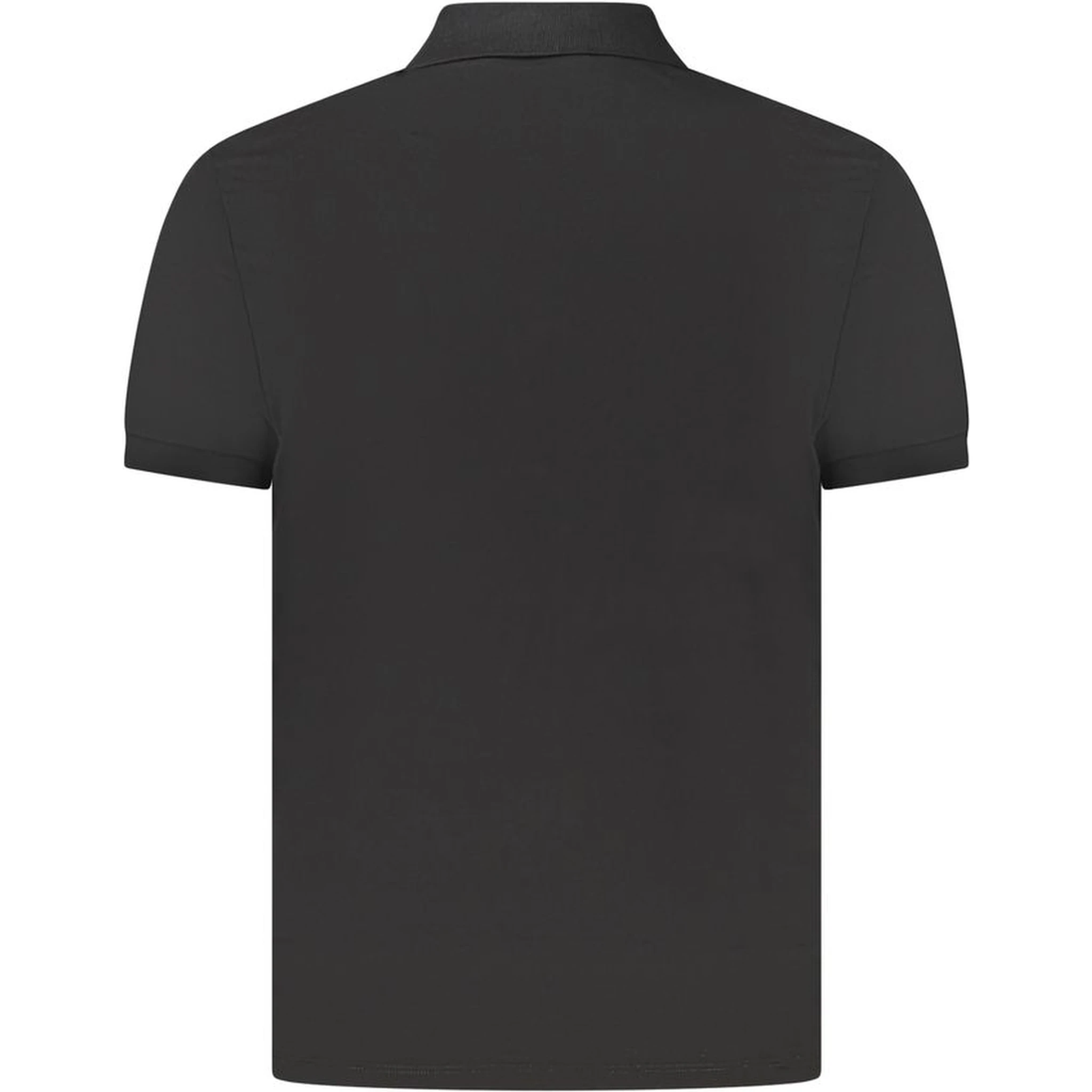 Black Cotton Polo Shirt