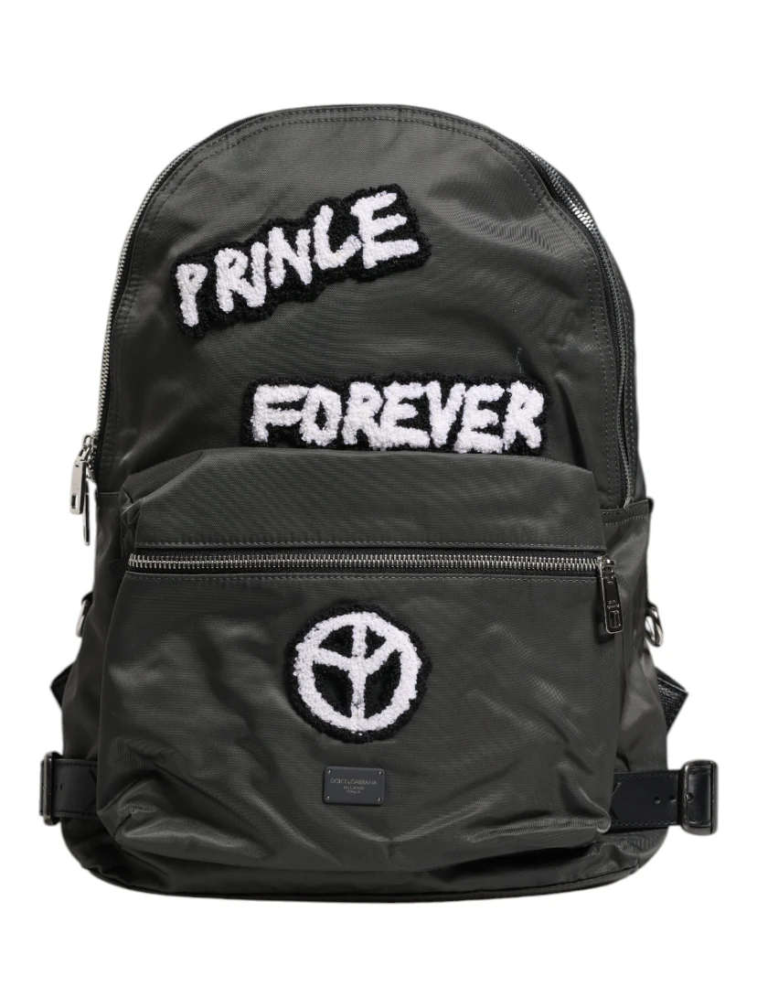 Gray Nylon Prince Forever School Travel Backpack Bag
