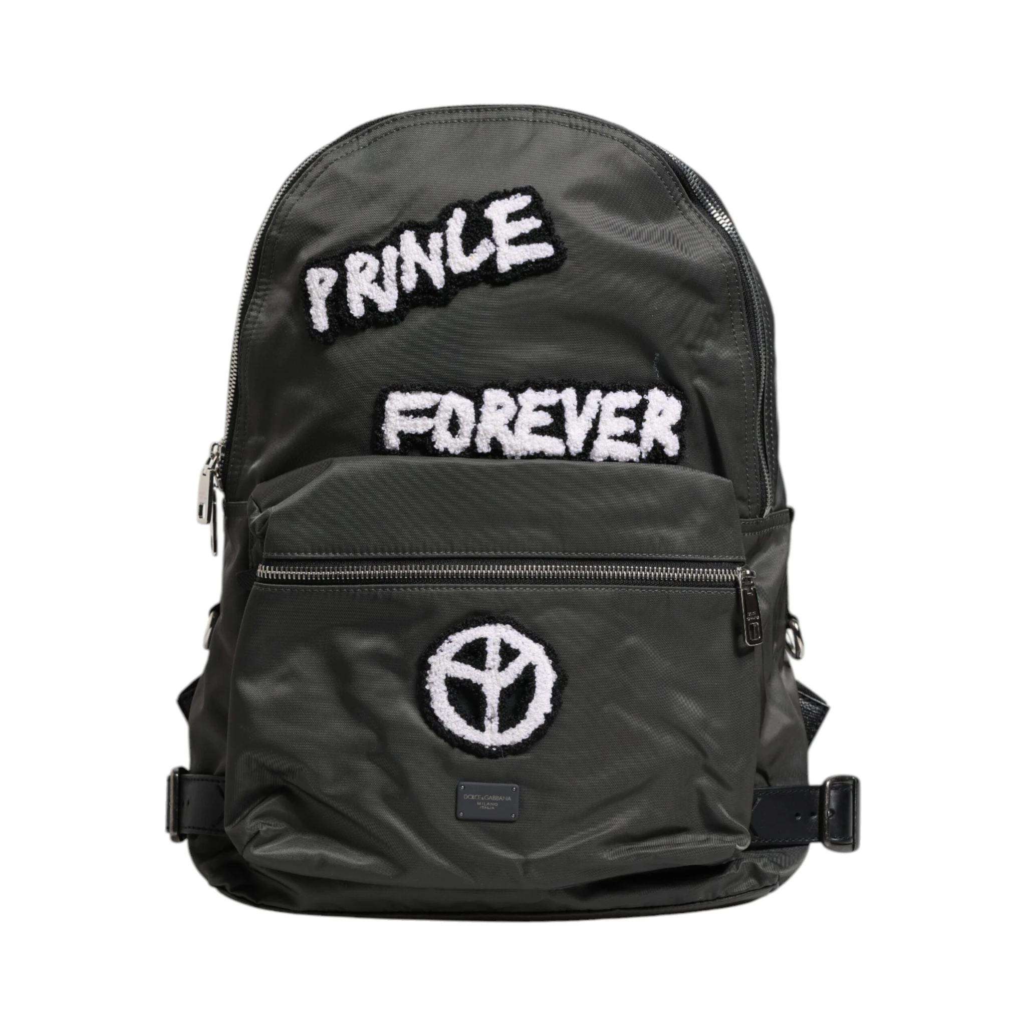 Gray Nylon Prince Forever School Travel Backpack Bag