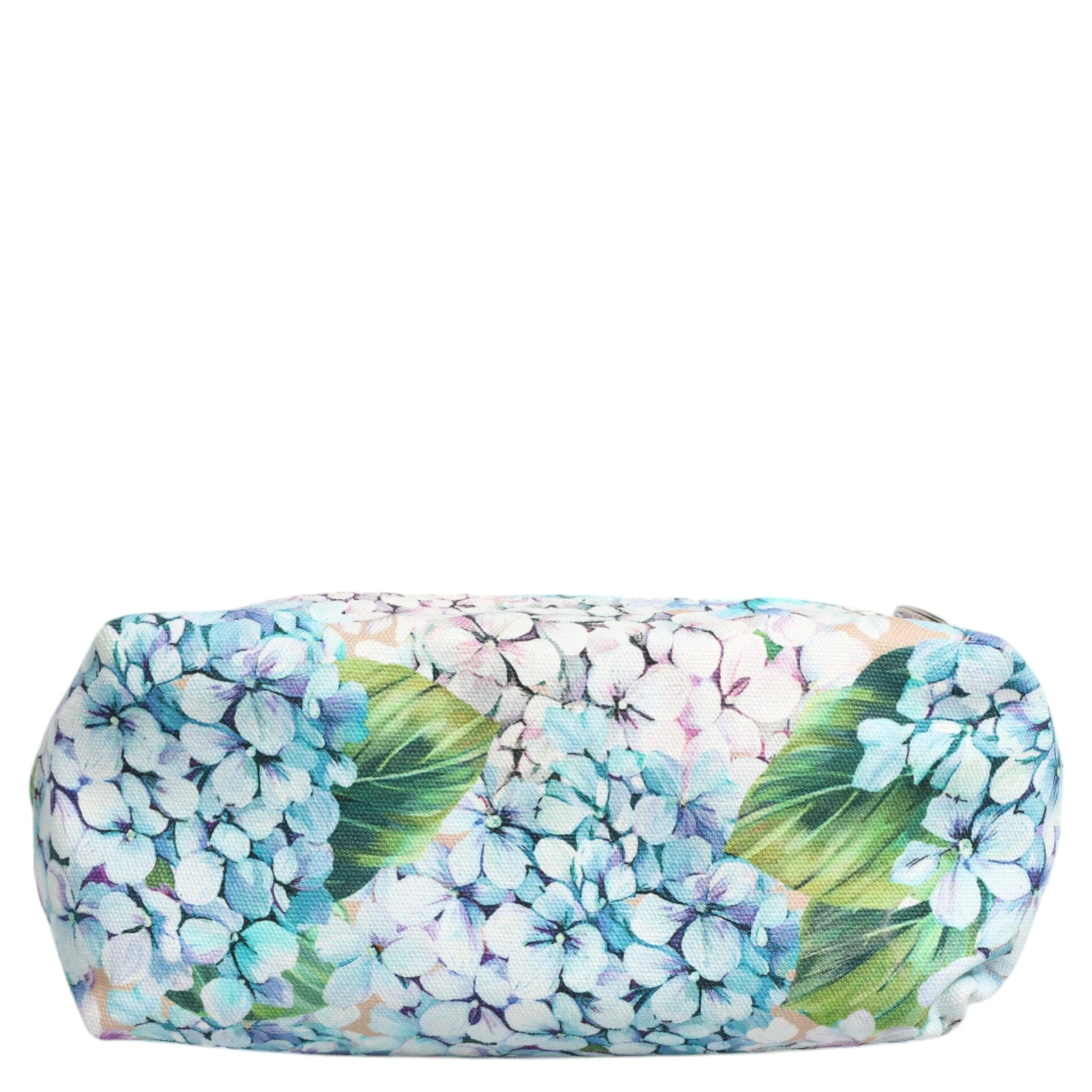 Multicolor Floral Canvas TANIA Top Handle Tote Bag