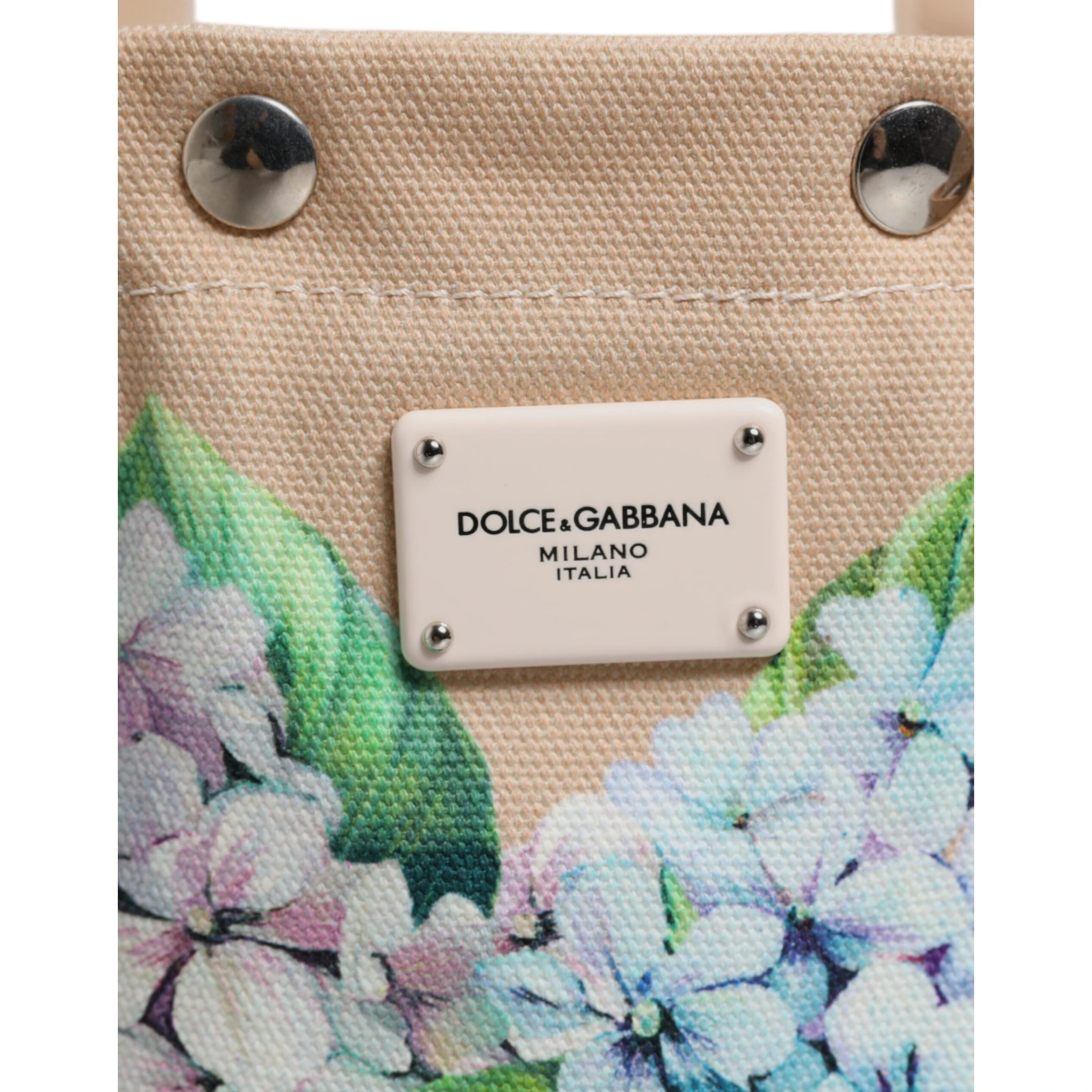 Multicolor Floral Canvas TANIA Top Handle Tote Bag