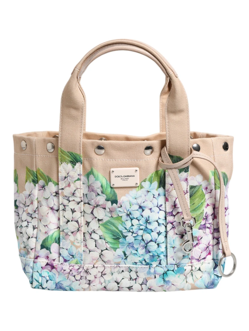 Multicolor Floral Canvas TANIA Top Handle Tote Bag
