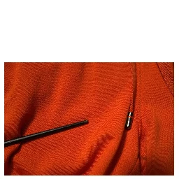 Orange Cotton Blend Men Bermuda Shorts