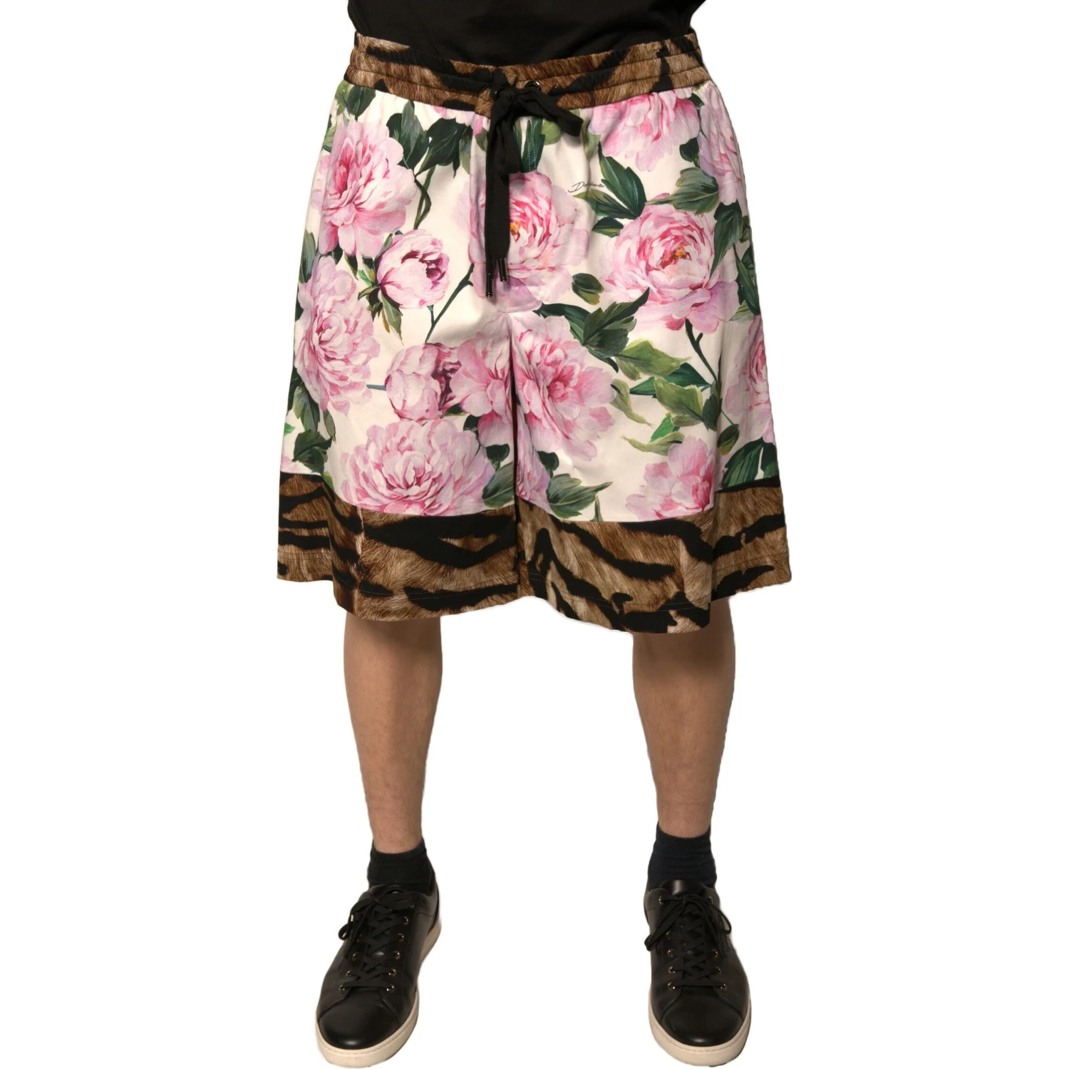 Multicolor Floral Cotton Men Bermuda Shorts