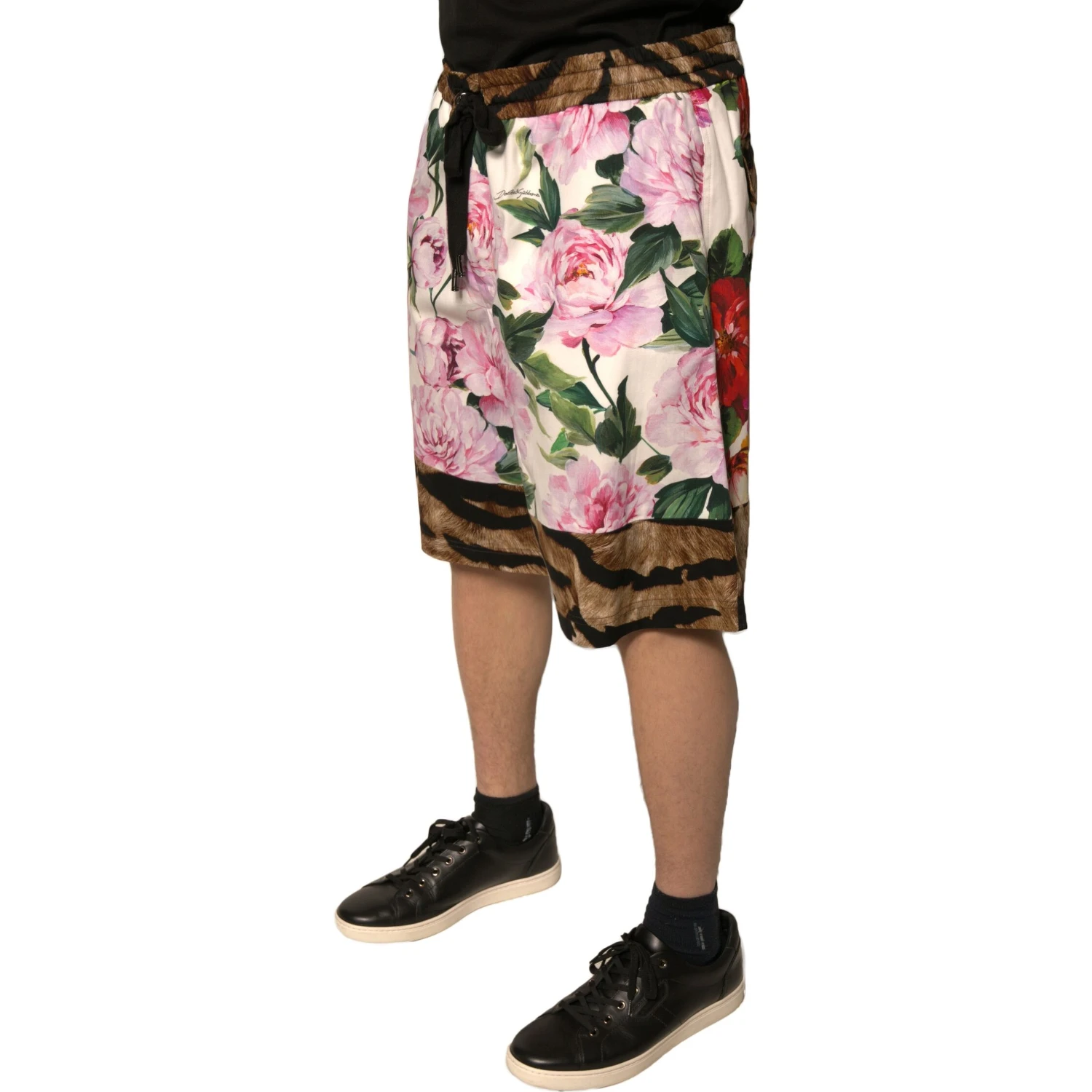Multicolor Floral Cotton Men Bermuda Shorts