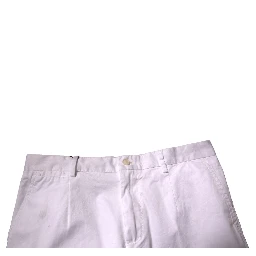 White Chinos Cotton Stretch Casual Shorts