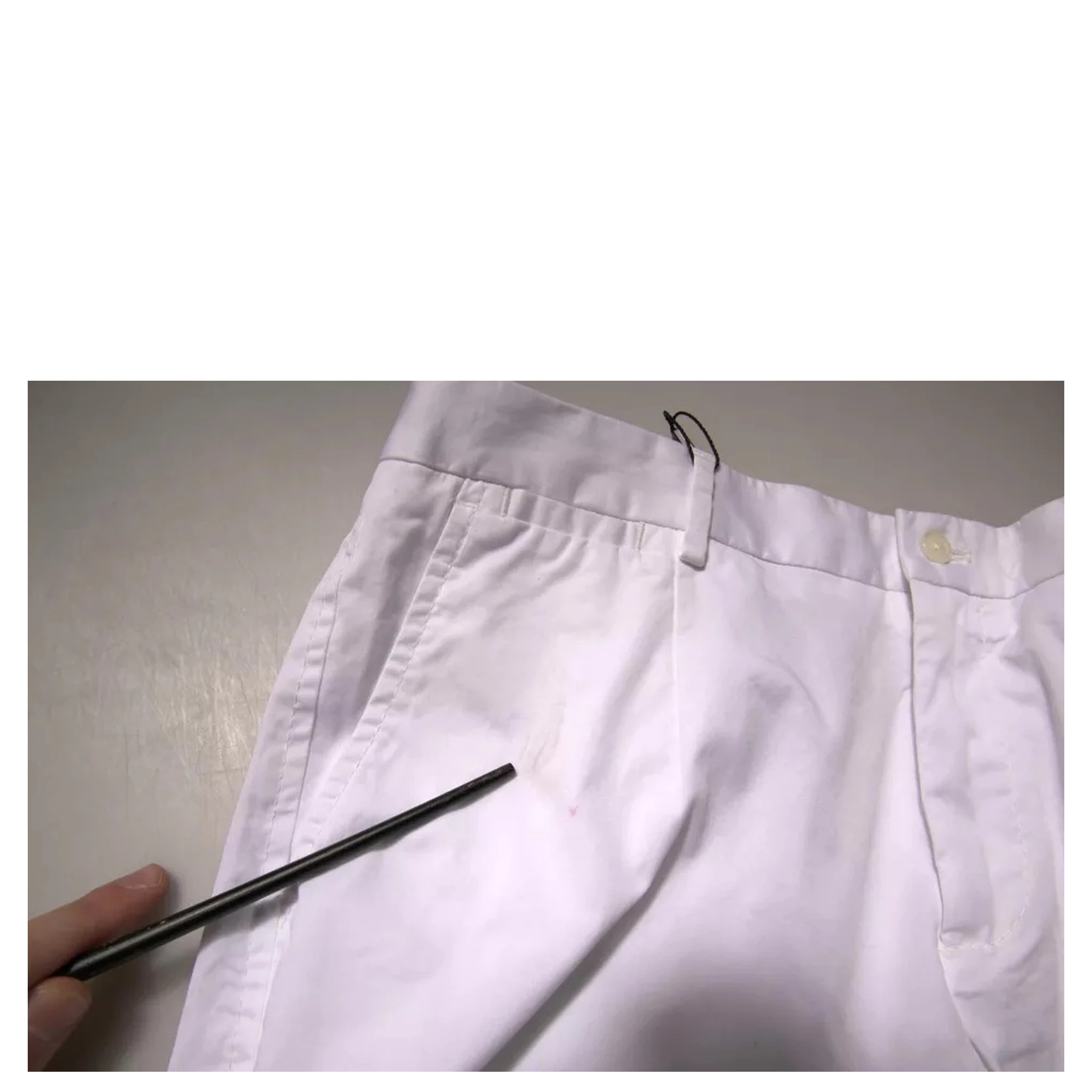 White Chinos Cotton Stretch Casual Shorts