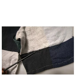 Multicolor Patchwork Linen Men Chino Shorts
