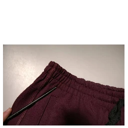 Maroon Cotton Mid Waist Bermuda Shorts