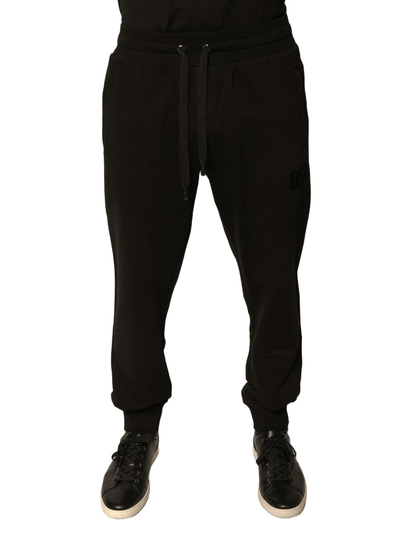 Black Cotton Jogger Men Sweatpants Pants