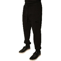 Black Cotton Jogger Men Sweatpants Pants