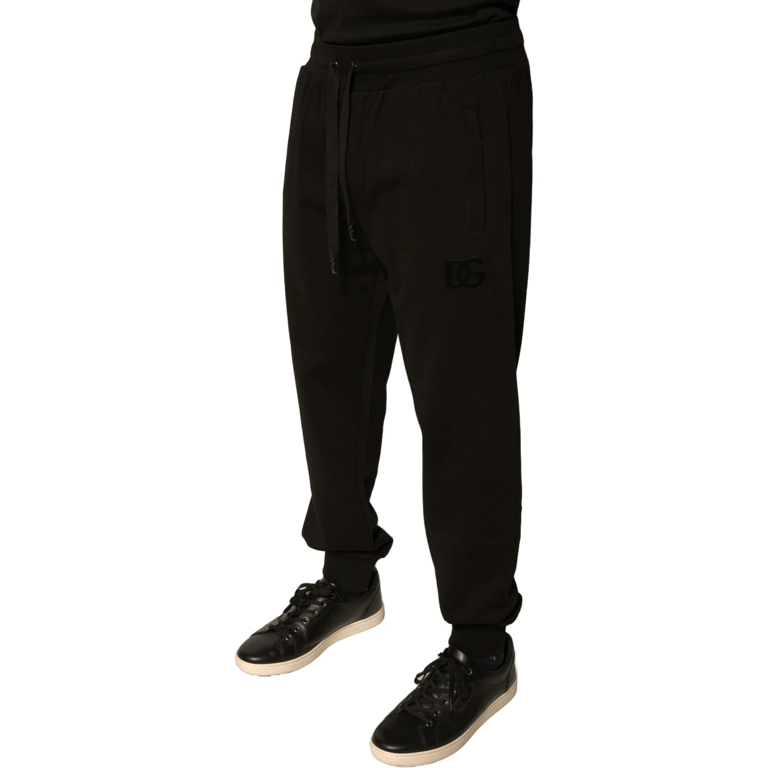 Black Cotton Jogger Men Sweatpants Pants