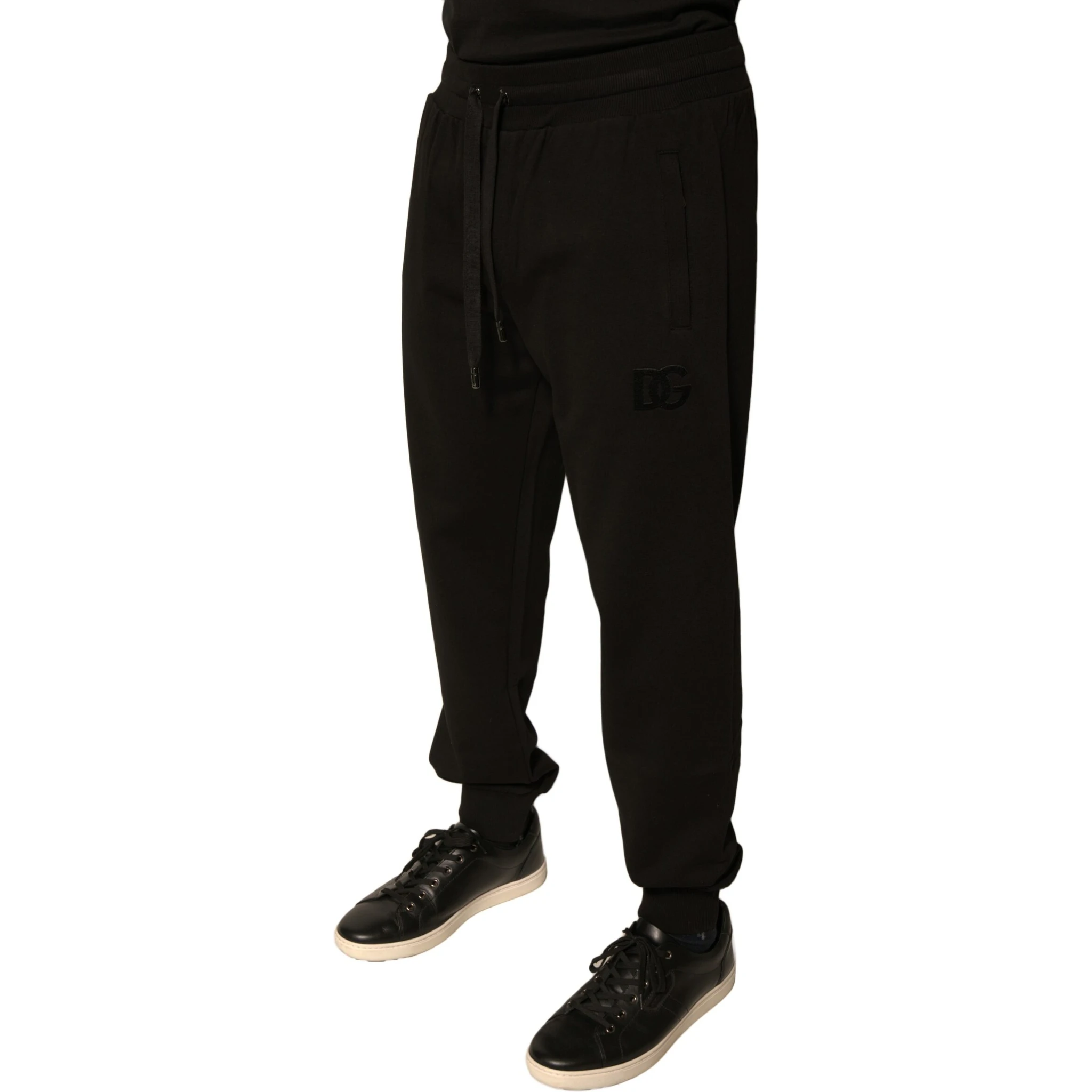 Black Cotton Jogger Men Sweatpants Pants