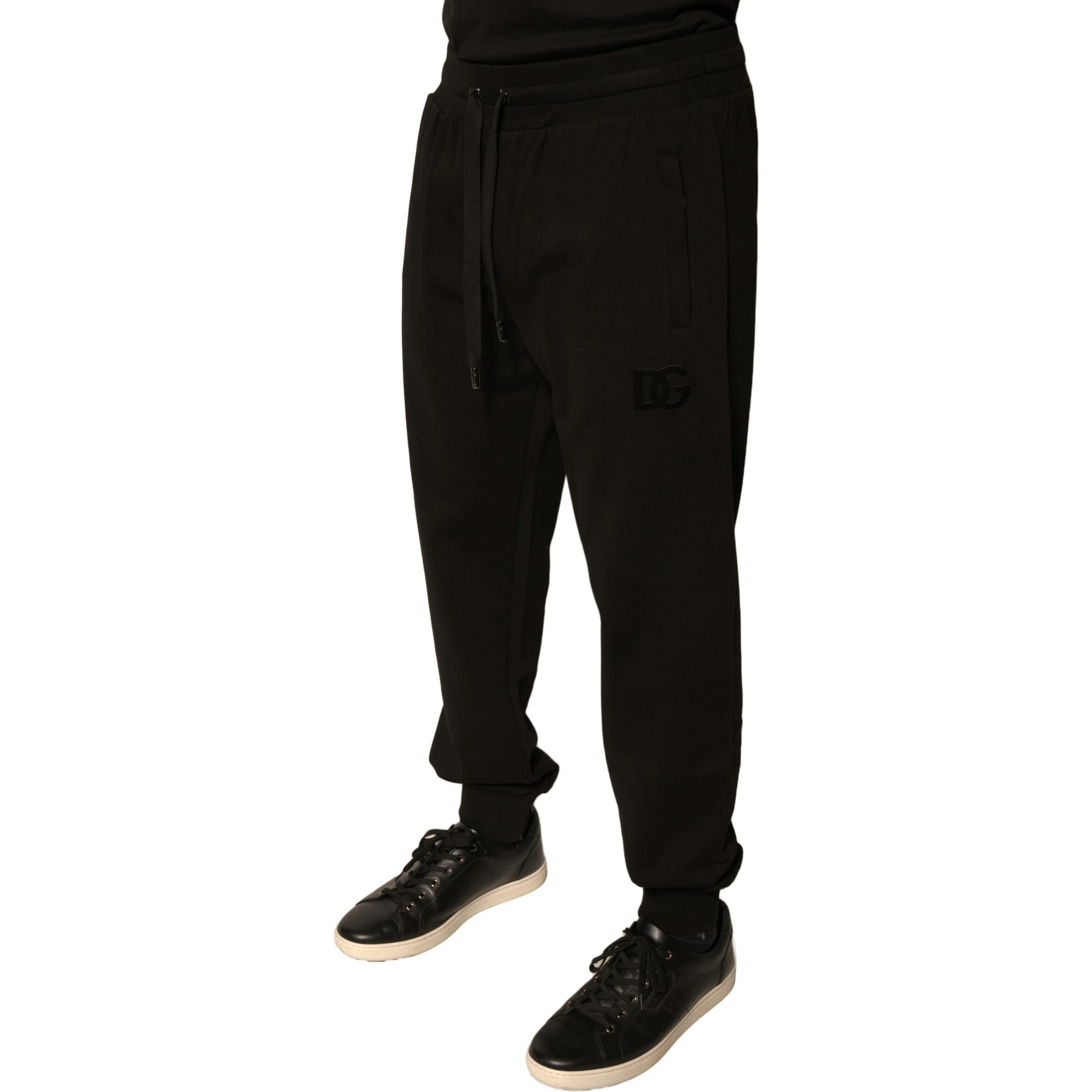 Black Cotton Jogger Men Sweatpants Pants