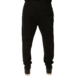 Black Cotton Jogger Men Sweatpants Pants