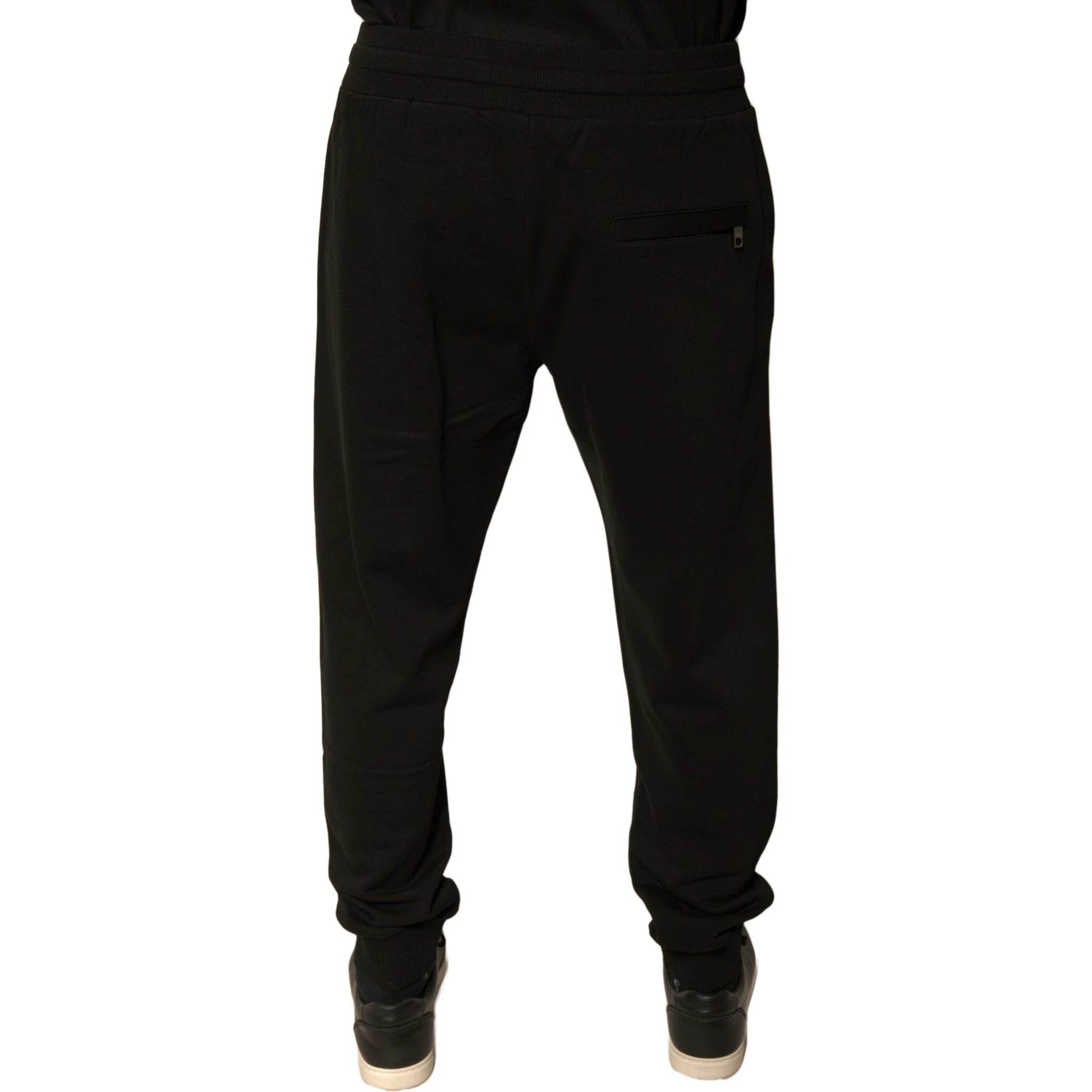 Black Cotton Jogger Men Sweatpants Pants