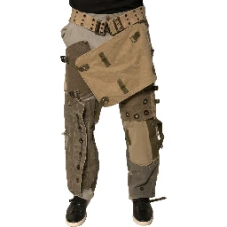 Multicolor Reconstructed Flight Cargo Pants