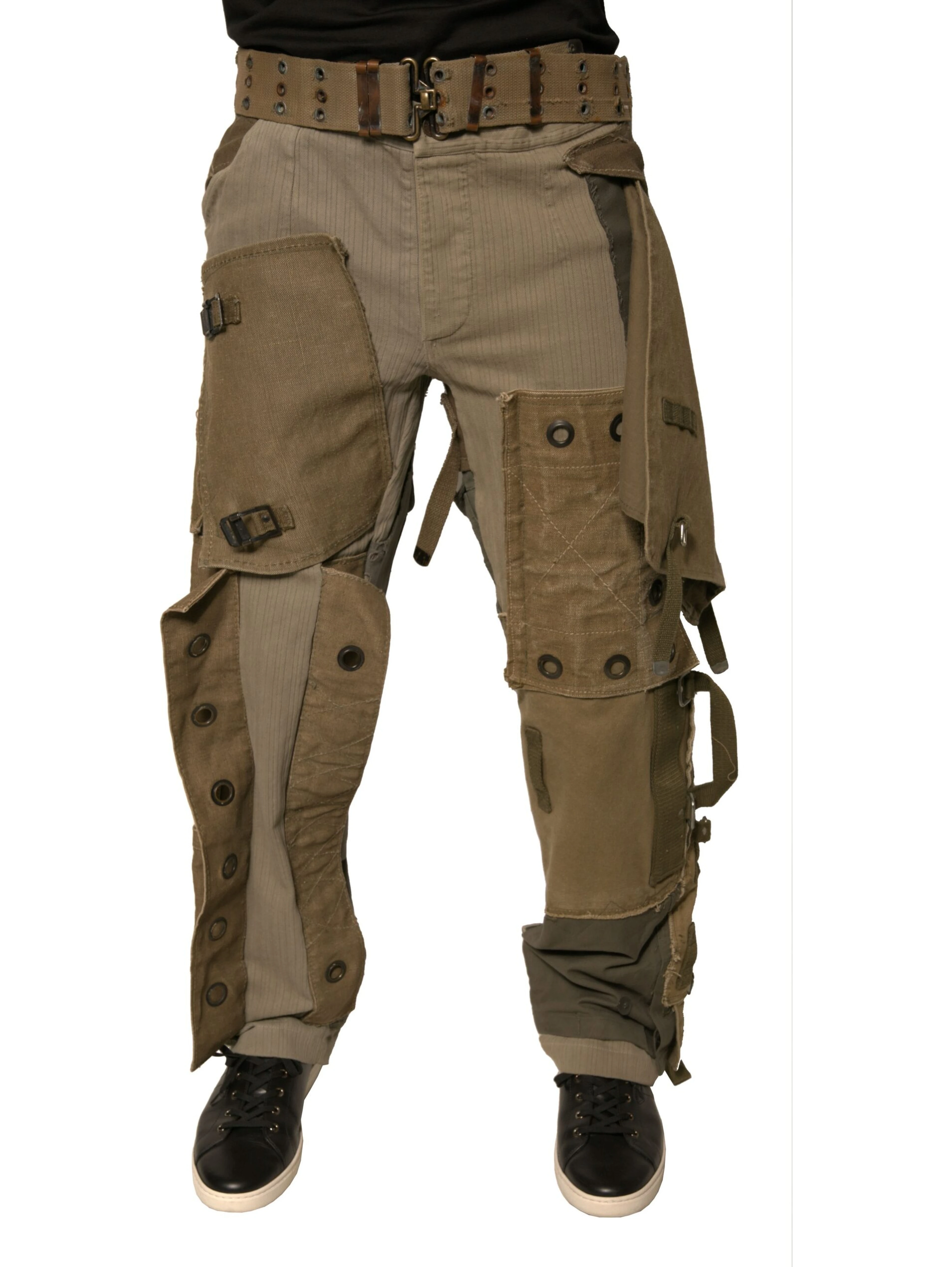 Multicolor Reconstructed Flight Cargo Pants