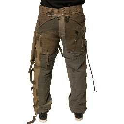 Multicolor Reconstructed Flight Cargo Pants