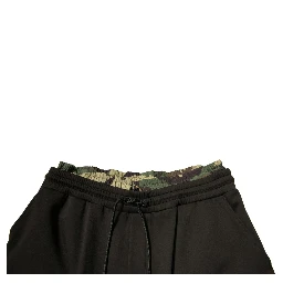 Black Camouflage Cotton Jogger Cargo Pants