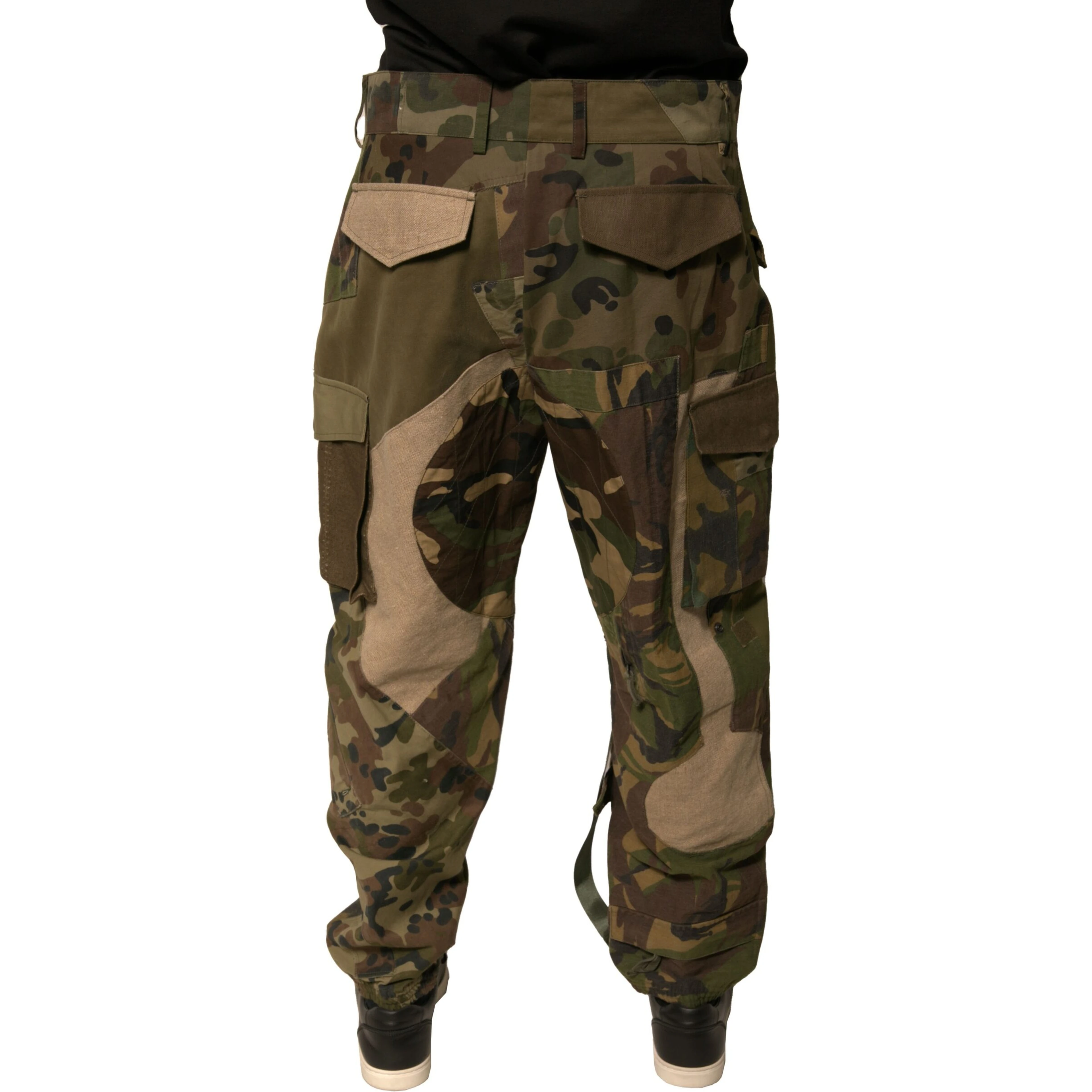 Multicolor Patchwork Flight Cargo Pants