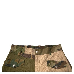 Multicolor Patchwork Flight Cargo Pants