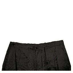 Black Crown Nylon Jogger Sweatpants Pants