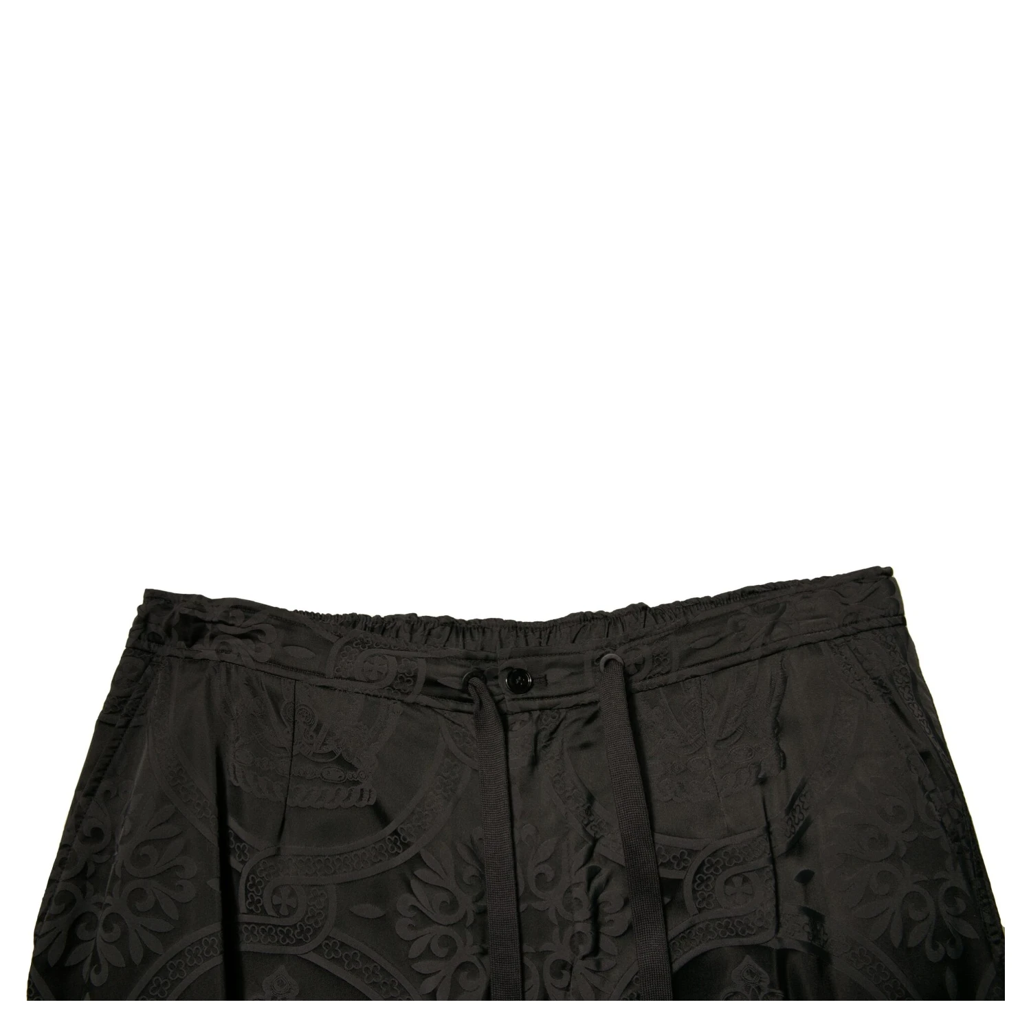 Black Crown Nylon Jogger Sweatpants Pants