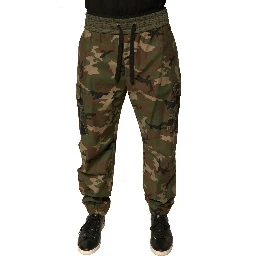 Multicolor Camouflage Cargo Sweatpants Pants