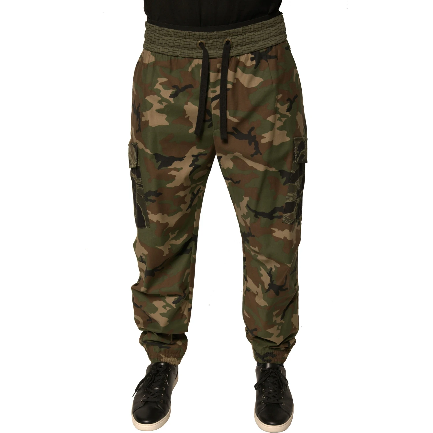 Multicolor Camouflage Cargo Sweatpants Pants