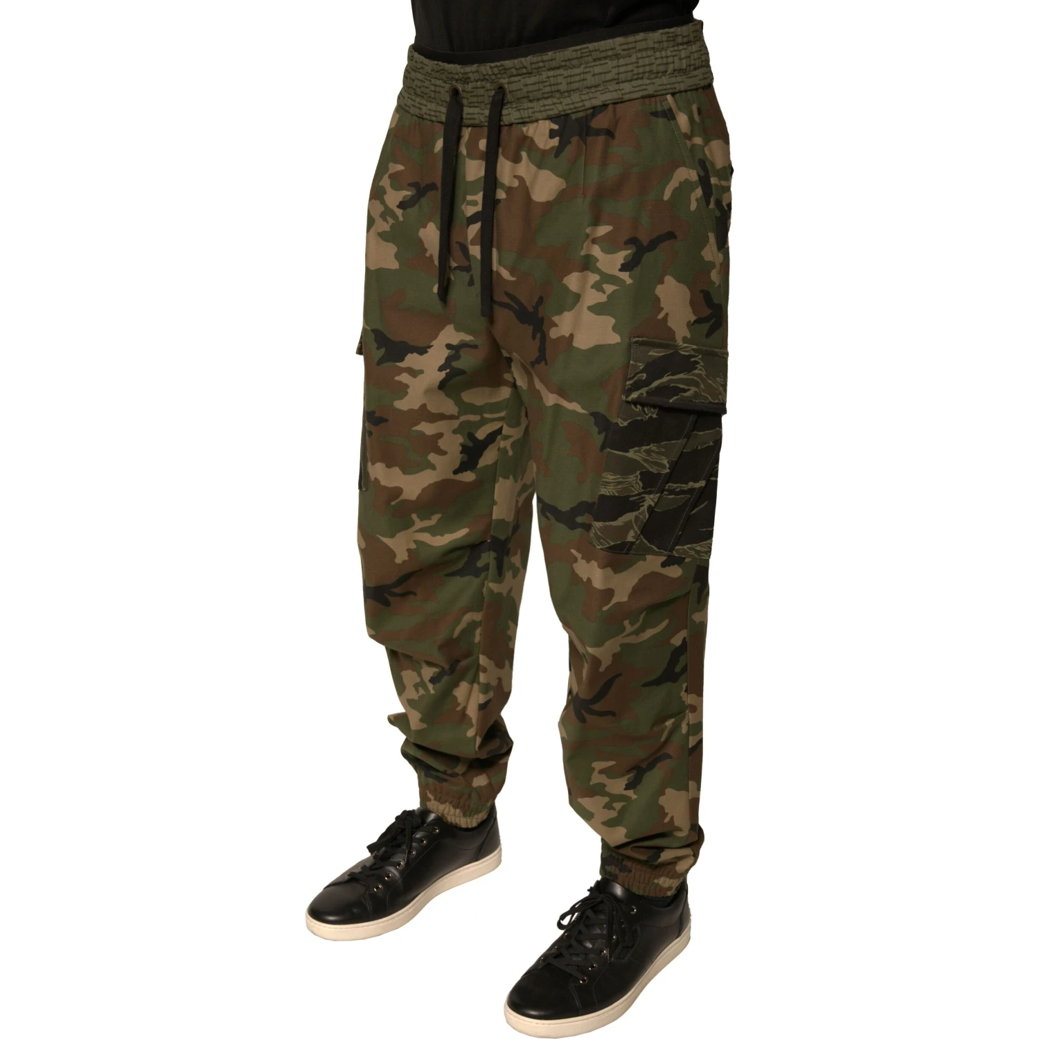 Multicolor Camouflage Cargo Sweatpants Pants