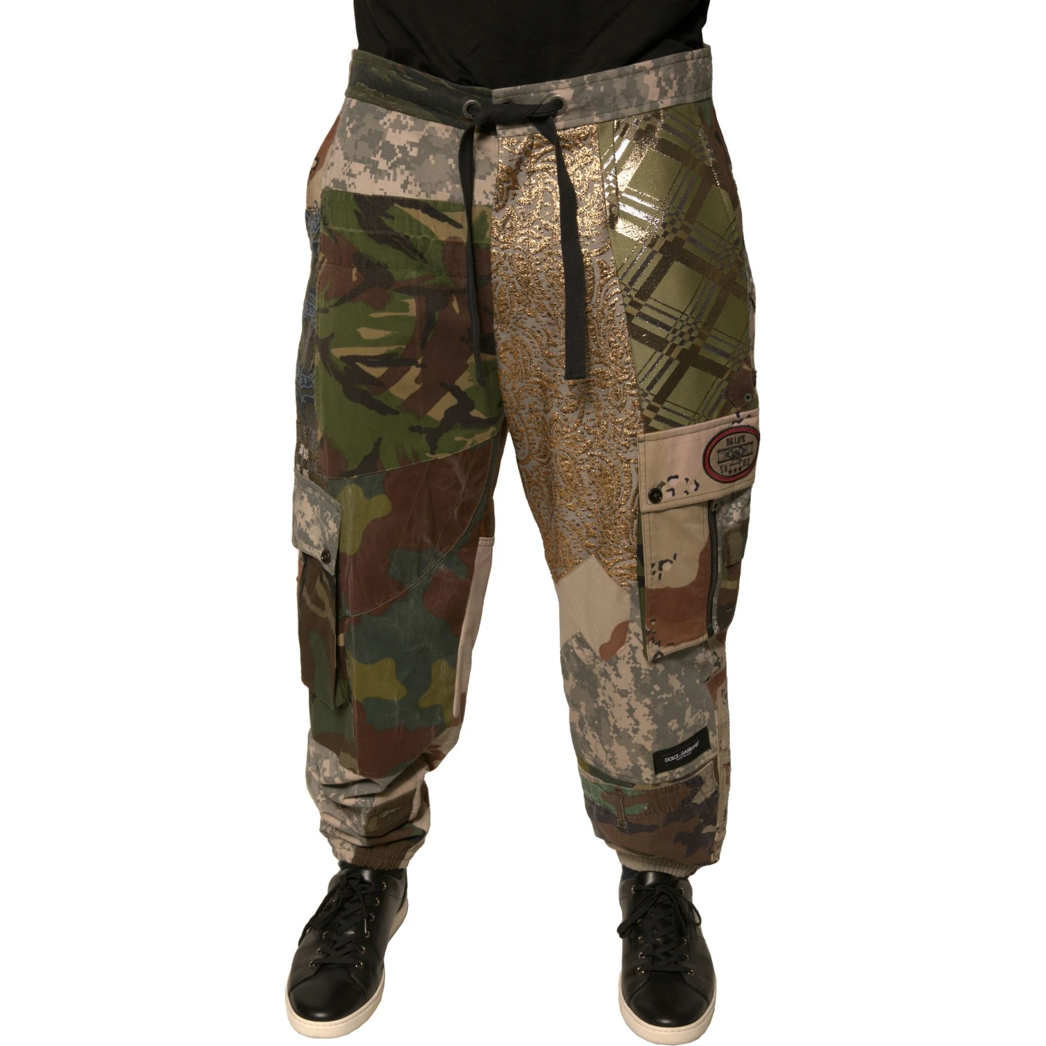 Multicolor Patchwork Men Jogger Pants