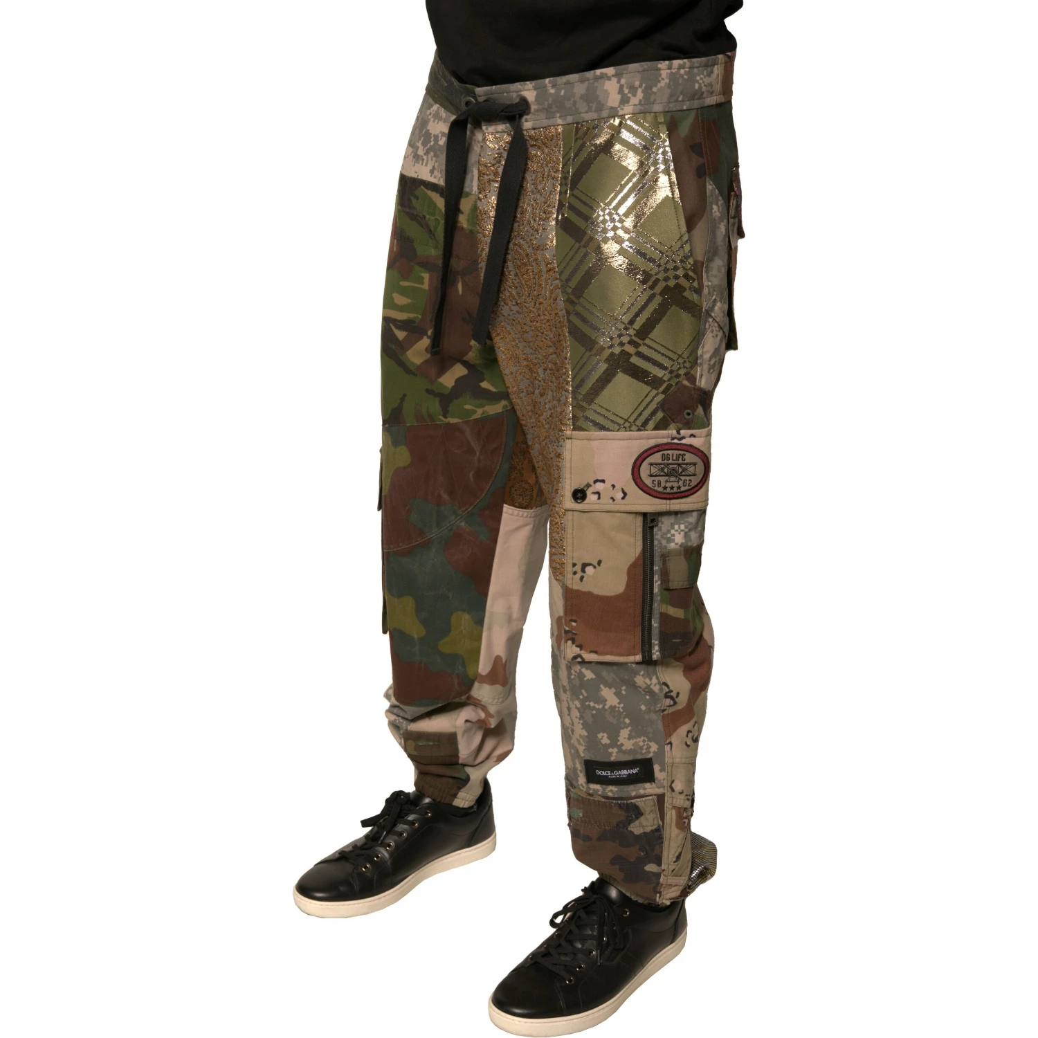 Multicolor Patchwork Men Jogger Pants