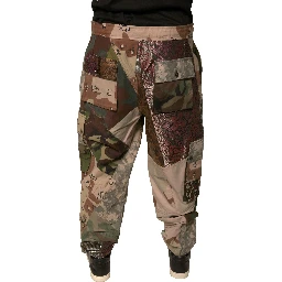 Multicolor Patchwork Men Jogger Pants